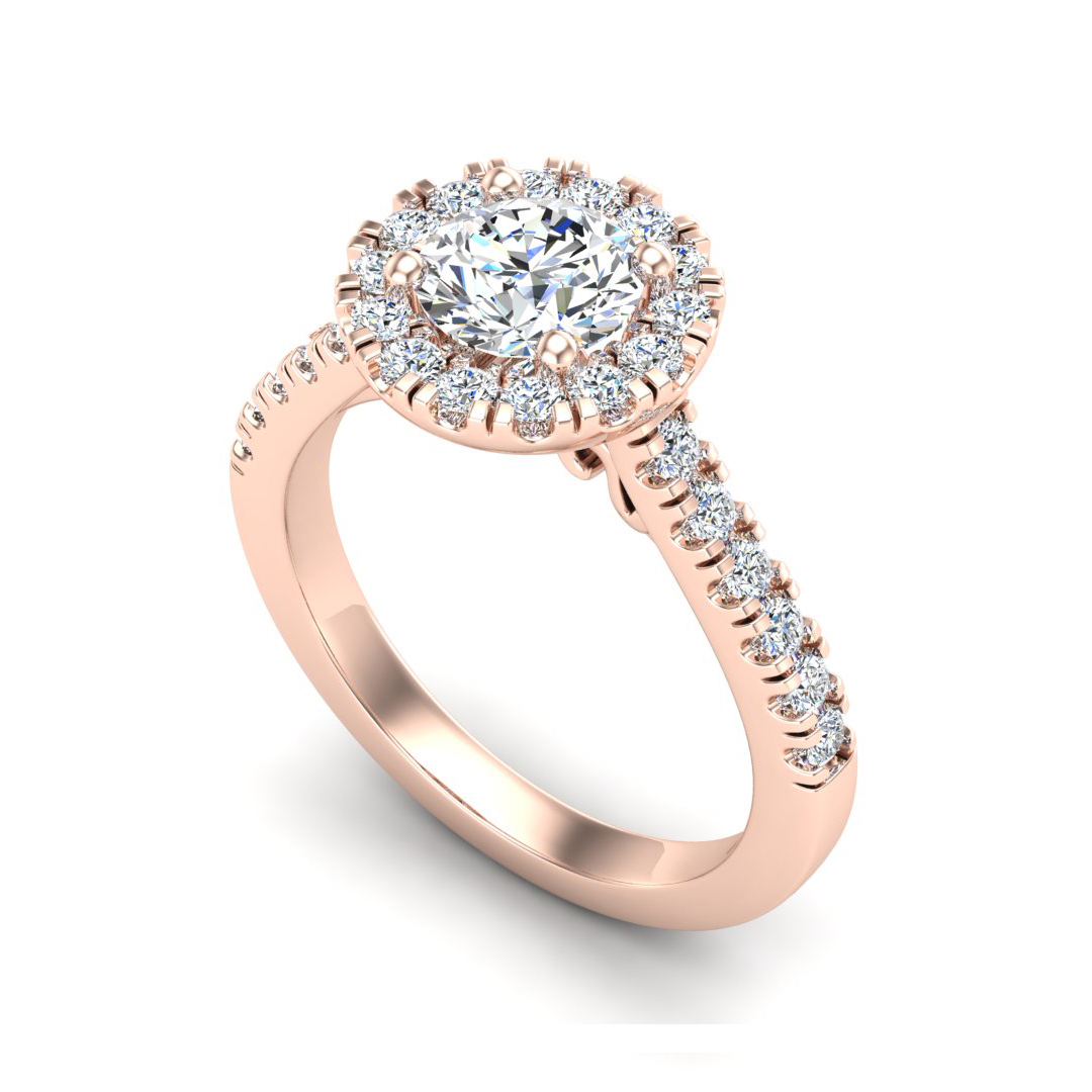 Myla Halo Engagement Ring